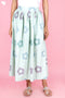 Poplin Midi Skirt  In Block Print